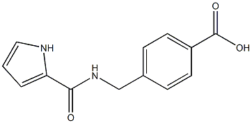 4-[(1H-pyrrol-2-ylformamido)methyl]benzoic acid Structure