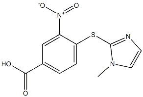 4-[(1-methyl-1H-imidazol-2-yl)sulfanyl]-3-nitrobenzoic acid Structure