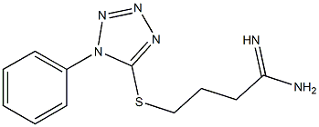 4-[(1-phenyl-1H-1,2,3,4-tetrazol-5-yl)sulfanyl]butanimidamide 구조식 이미지