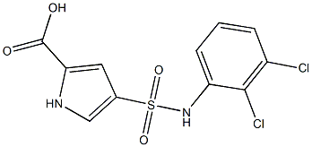 4-[(2,3-dichlorophenyl)sulfamoyl]-1H-pyrrole-2-carboxylic acid Structure