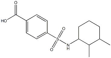 4-[(2,3-dimethylcyclohexyl)sulfamoyl]benzoic acid 구조식 이미지