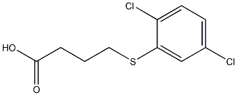 4-[(2,5-dichlorophenyl)sulfanyl]butanoic acid 구조식 이미지