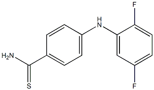 4-[(2,5-difluorophenyl)amino]benzene-1-carbothioamide 구조식 이미지