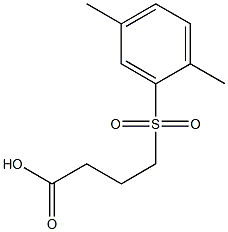 4-[(2,5-dimethylbenzene)sulfonyl]butanoic acid Structure