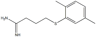 4-[(2,5-dimethylphenyl)sulfanyl]butanimidamide 구조식 이미지