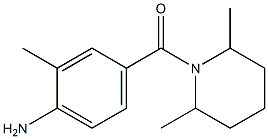 4-[(2,6-dimethylpiperidin-1-yl)carbonyl]-2-methylaniline 구조식 이미지