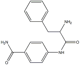 4-[(2-amino-3-phenylpropanoyl)amino]benzamide 구조식 이미지