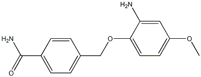 4-[(2-amino-4-methoxyphenoxy)methyl]benzamide Structure