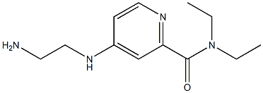 4-[(2-aminoethyl)amino]-N,N-diethylpyridine-2-carboxamide 구조식 이미지