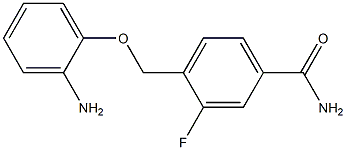 4-[(2-aminophenoxy)methyl]-3-fluorobenzamide 구조식 이미지