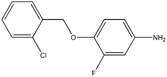 4-[(2-chlorophenyl)methoxy]-3-fluoroaniline Structure