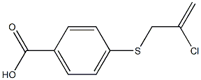 4-[(2-chloroprop-2-en-1-yl)sulfanyl]benzoic acid Structure