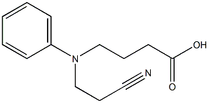 4-[(2-cyanoethyl)(phenyl)amino]butanoic acid Structure