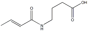 4-[(2E)-but-2-enoylamino]butanoic acid Structure