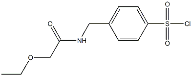 4-[(2-ethoxyacetamido)methyl]benzene-1-sulfonyl chloride 구조식 이미지