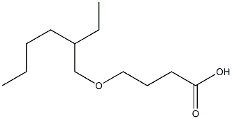 4-[(2-ethylhexyl)oxy]butanoic acid 구조식 이미지