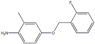 4-[(2-fluorophenyl)methoxy]-2-methylaniline 구조식 이미지