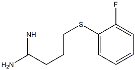 4-[(2-fluorophenyl)sulfanyl]butanimidamide Structure