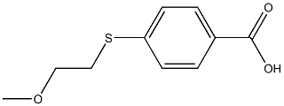 4-[(2-methoxyethyl)sulfanyl]benzoic acid Structure