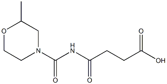 4-[(2-methylmorpholin-4-yl)carbonylamino]-4-oxobutanoic acid Structure