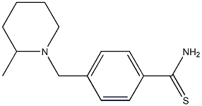 4-[(2-methylpiperidin-1-yl)methyl]benzenecarbothioamide Structure