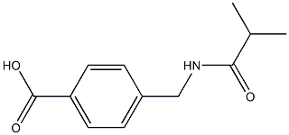 4-[(2-methylpropanamido)methyl]benzoic acid Structure