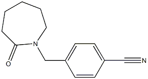 4-[(2-oxoazepan-1-yl)methyl]benzonitrile 구조식 이미지