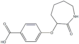 4-[(2-oxoazepan-3-yl)oxy]benzoic acid 구조식 이미지