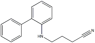 4-[(2-phenylphenyl)amino]butanenitrile 구조식 이미지