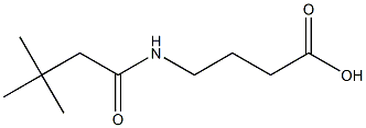 4-[(3,3-dimethylbutanoyl)amino]butanoic acid 구조식 이미지