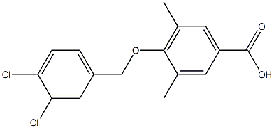 4-[(3,4-dichlorophenyl)methoxy]-3,5-dimethylbenzoic acid Structure