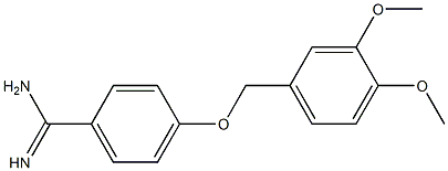 4-[(3,4-dimethoxybenzyl)oxy]benzenecarboximidamide 구조식 이미지