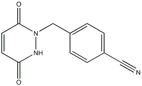 4-[(3,6-dioxo-3,6-dihydropyridazin-1(2H)-yl)methyl]benzonitrile 구조식 이미지