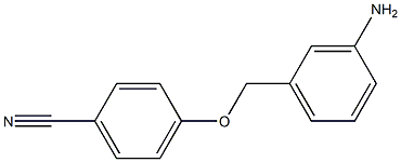 4-[(3-aminophenyl)methoxy]benzonitrile Structure