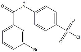 4-[(3-bromobenzene)amido]benzene-1-sulfonyl chloride Structure