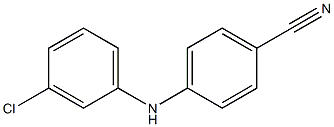 4-[(3-chlorophenyl)amino]benzonitrile Structure