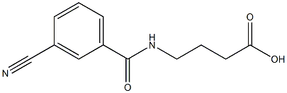 4-[(3-cyanophenyl)formamido]butanoic acid 구조식 이미지