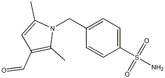 4-[(3-formyl-2,5-dimethyl-1H-pyrrol-1-yl)methyl]benzenesulfonamide Structure