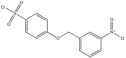 4-[(3-nitrophenyl)methoxy]benzene-1-sulfonyl chloride Structure