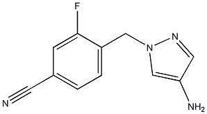 4-[(4-amino-1H-pyrazol-1-yl)methyl]-3-fluorobenzonitrile Structure