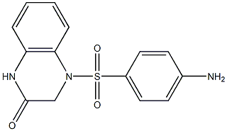 4-[(4-aminobenzene)sulfonyl]-1,2,3,4-tetrahydroquinoxalin-2-one 구조식 이미지