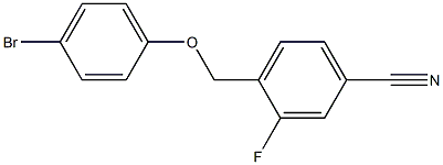 4-[(4-bromophenoxy)methyl]-3-fluorobenzonitrile 구조식 이미지