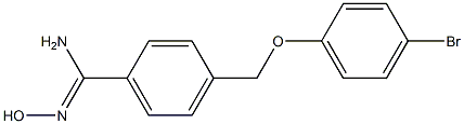 4-[(4-bromophenoxy)methyl]-N'-hydroxybenzenecarboximidamide Structure