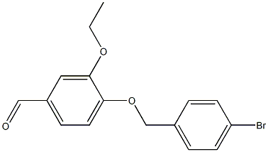 4-[(4-bromophenyl)methoxy]-3-ethoxybenzaldehyde 구조식 이미지