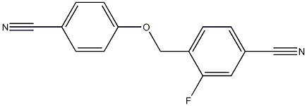 4-[(4-cyanophenoxy)methyl]-3-fluorobenzonitrile Structure