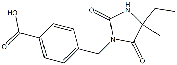 4-[(4-ethyl-4-methyl-2,5-dioxoimidazolidin-1-yl)methyl]benzoic acid 구조식 이미지