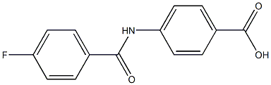 4-[(4-fluorobenzoyl)amino]benzoic acid Structure