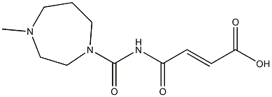 4-[(4-methyl-1,4-diazepan-1-yl)carbonylamino]-4-oxobut-2-enoic acid Structure