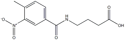 4-[(4-methyl-3-nitrophenyl)formamido]butanoic acid 구조식 이미지