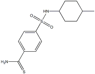 4-[(4-methylcyclohexyl)sulfamoyl]benzene-1-carbothioamide 구조식 이미지